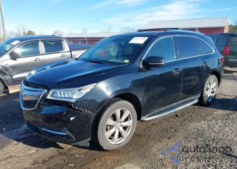 2015 Acura Mdx Advance Pkg W/Entertainment Pkg from USA, damaged, VIN 5FRYD4H85FB014722
